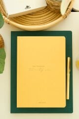 Matt Notebook 2026 Yılı A5 Tam Gün Ajanda 15x22 cm - 365 Gün Sarı