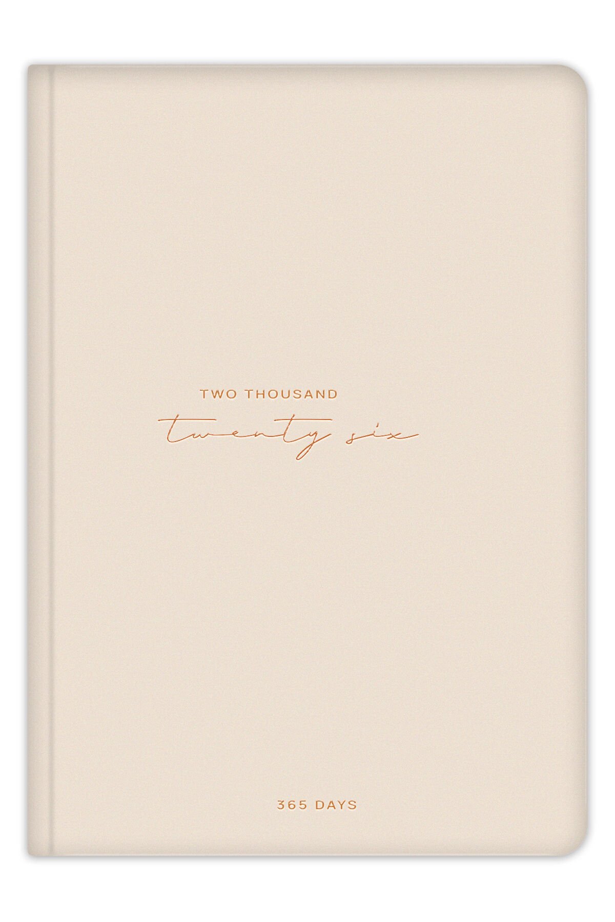 Matt Notebook 2026 Yılı A5 Tam Gün Ajanda 15x22 cm - 365 Gün Bej