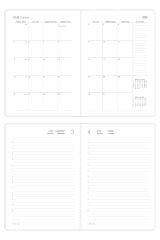 Matt Notebook 2026 Yılı A5 Tam Gün Ajanda 15x22 cm - 365 Gün Bej
