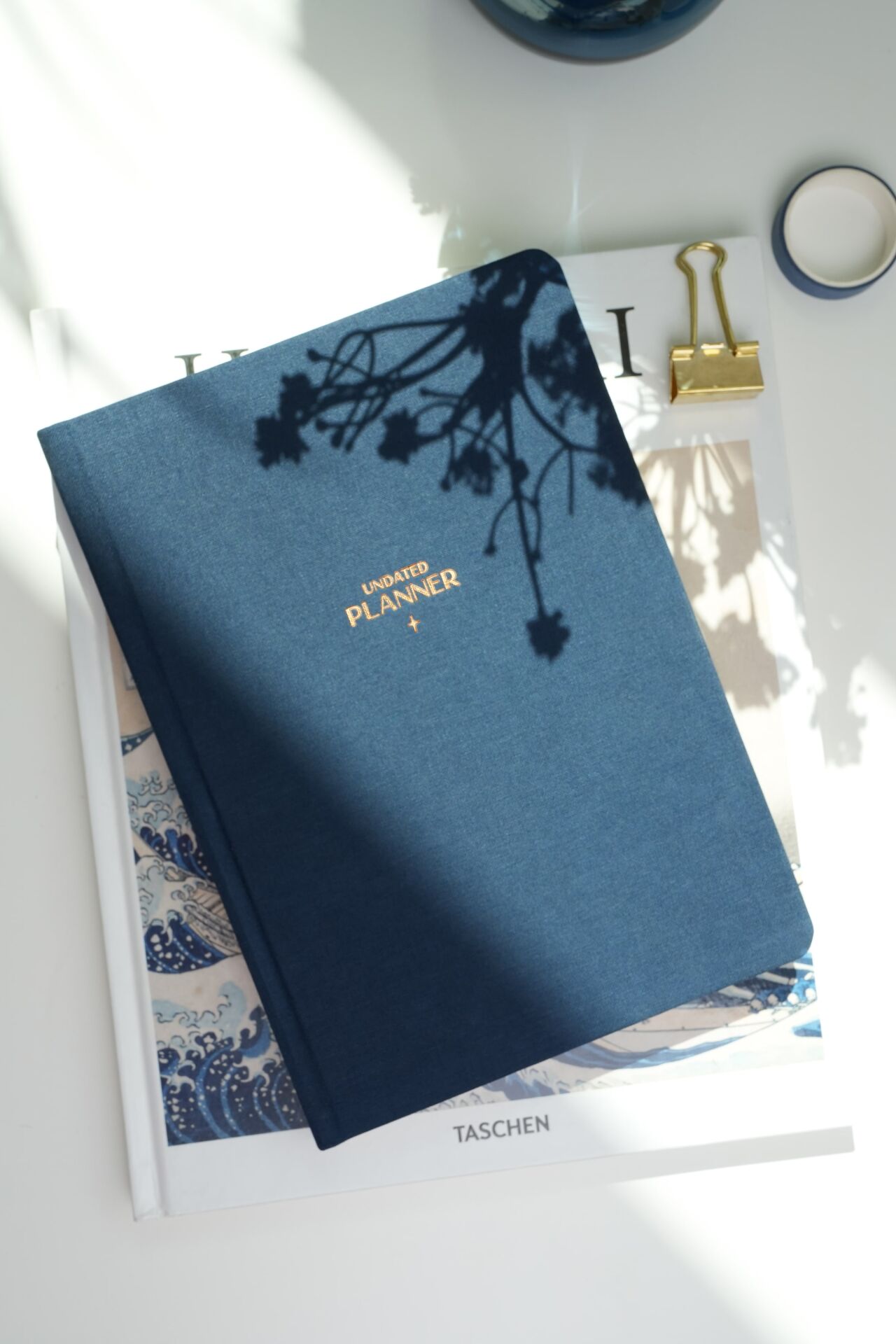 Matt Notebook A5 Keten Süresiz Planlayıcı Ajanda Lacivert