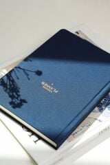 Matt Notebook A5 Keten Süresiz Planlayıcı Ajanda Lacivert