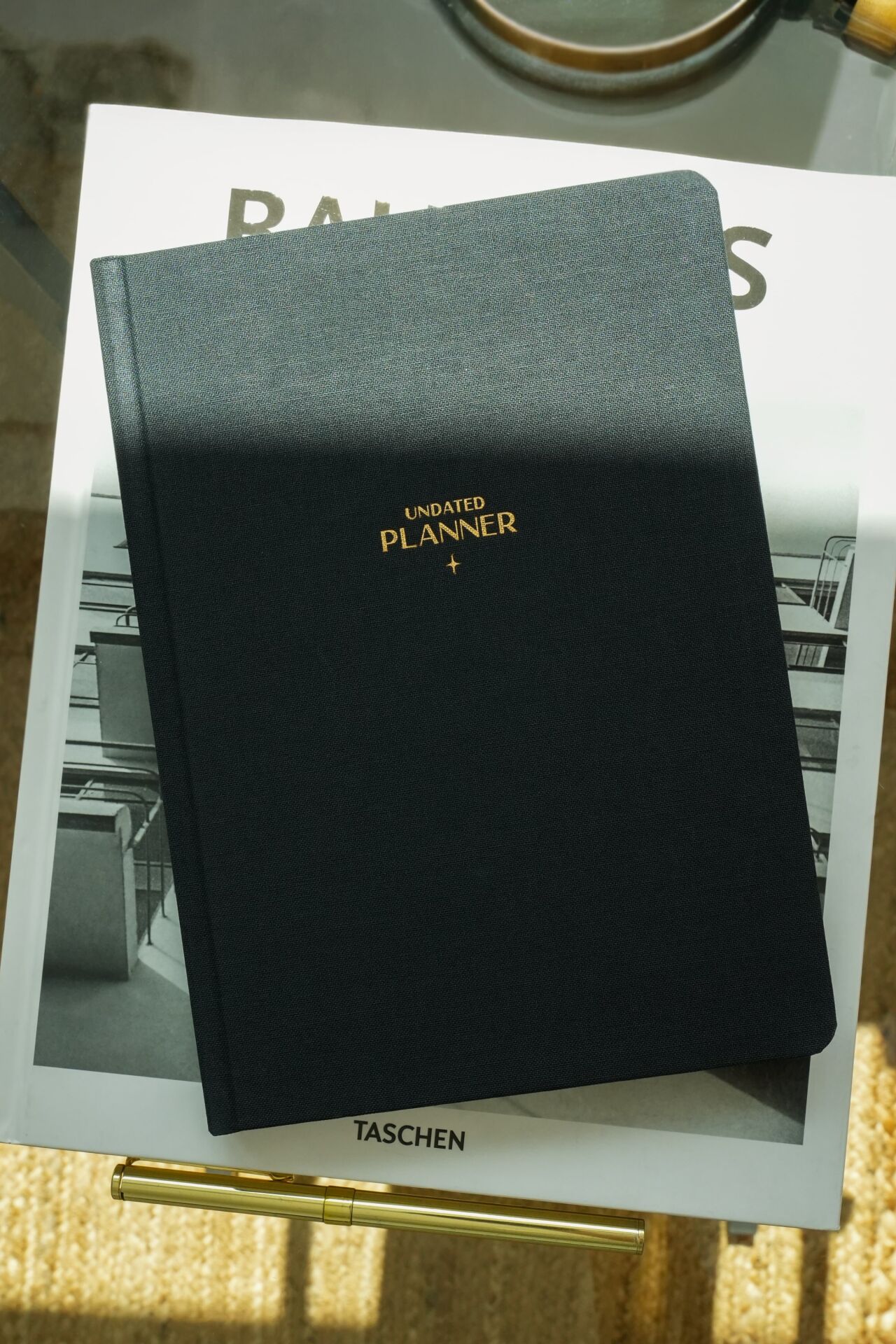 Matt Notebook A5 Keten Süresiz Planlayıcı Ajanda Siyah