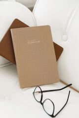 Matt Notebook 14x20 Sert Kapak Defter Çizgili Sütlü kahve