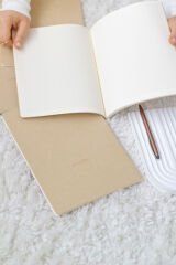 Matt Notebook 18x24'cm 4'lü Defter Set Kareli Terzi Dikiş Kraft Geri Dönüşümlü