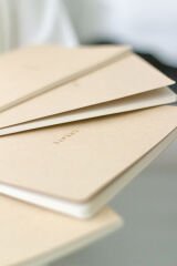 Matt Notebook 18x24'cm 4'lü Defter Set Kareli Terzi Dikiş Kraft Geri Dönüşümlü