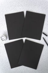 Matt Notebook 18x24'cm 4'lü Defter Set Çizgili Terzi Dikiş Siyah