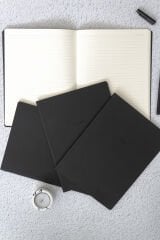 Matt Notebook 18x24'cm 4'lü Defter Set Çizgili Terzi Dikiş Siyah