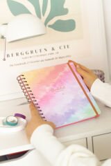 Matt Notebook Süresiz Planlayıcı Kare Ajanda Gökkuşağı