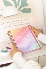 Matt Notebook Süresiz Planlayıcı Kare Ajanda Gökkuşağı