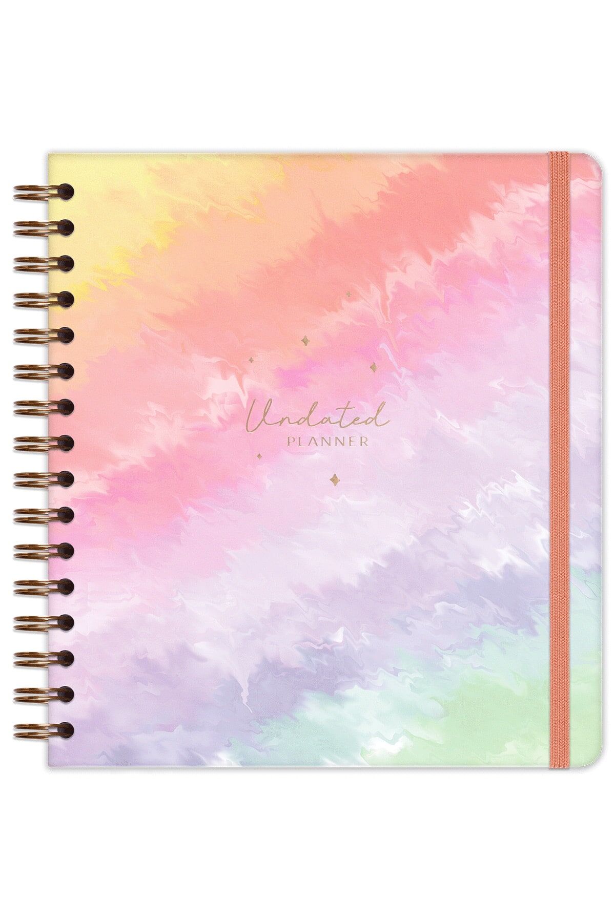 Matt Notebook Süresiz Planlayıcı Kare Ajanda Gökkuşağı