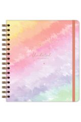 Matt Notebook Süresiz Planlayıcı Kare Ajanda Gökkuşağı