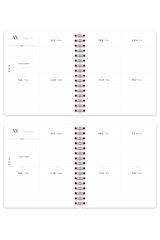 Matt Notebook Süresiz Planlayıcı Kare Ajanda