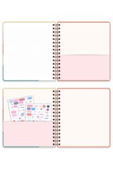 Matt Notebook Süresiz Planlayıcı Kare Ajanda