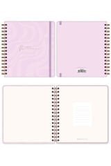 Matt Notebook Süresiz Planlayıcı Kare Ajanda Pembe