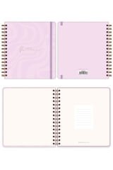 Matt Notebook Süresiz Planlayıcı Kare Ajanda Pembe