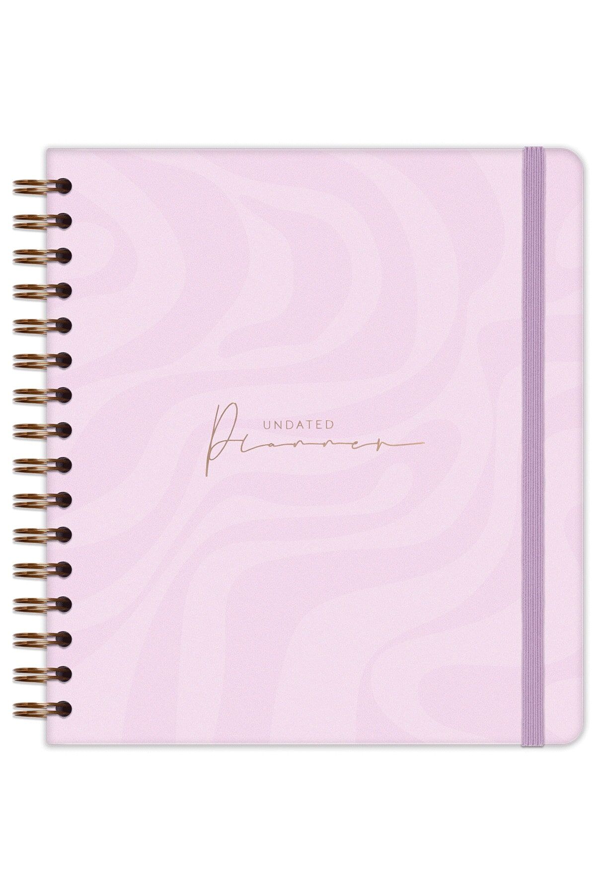 Matt Notebook Süresiz Planlayıcı Kare Ajanda Pembe