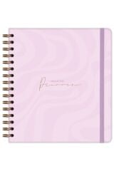 Matt Notebook Süresiz Planlayıcı Kare Ajanda Pembe