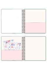 Matt Notebook Süresiz Planlayıcı Kare Ajanda Yeşil